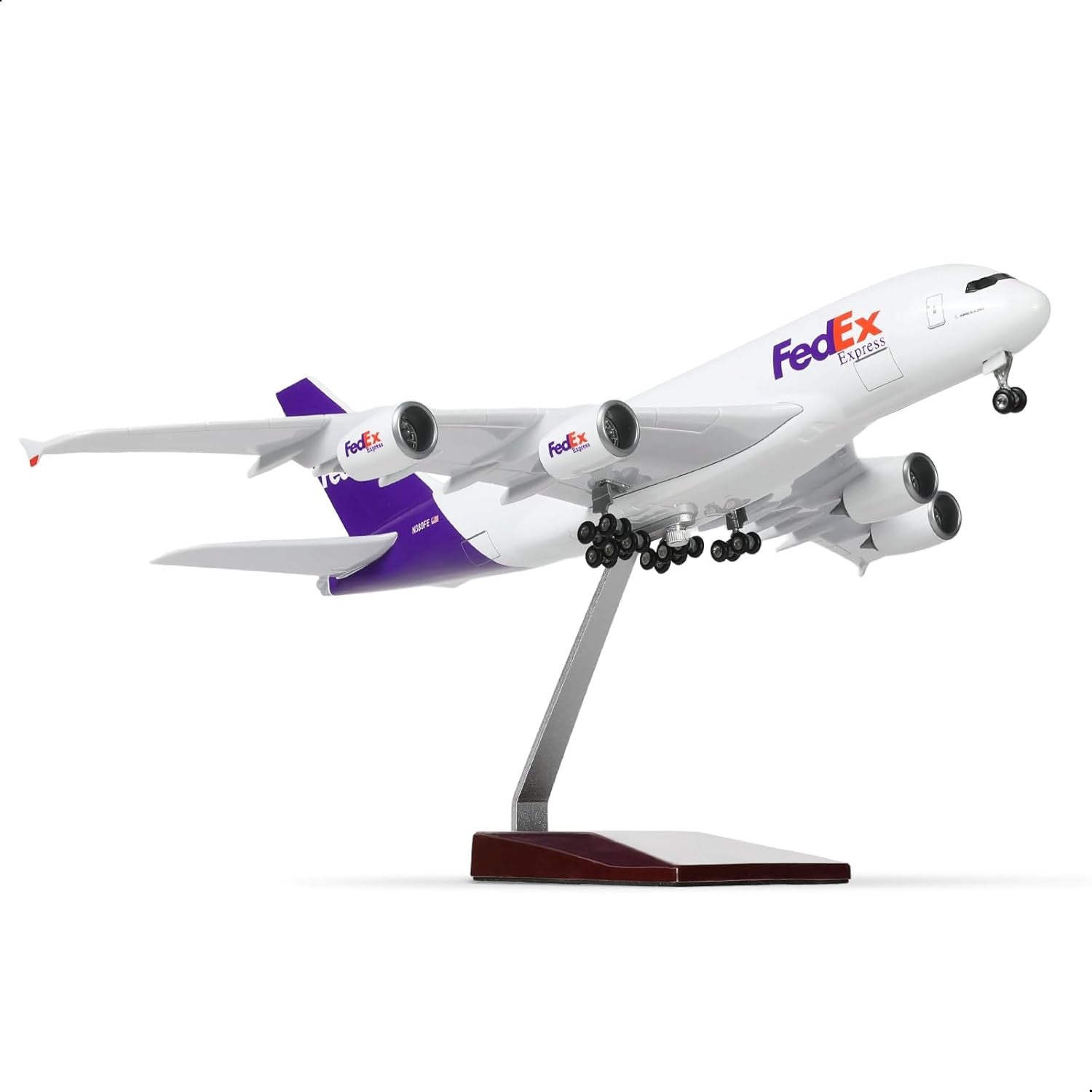 XL FedEx Express Airbus A380 Model Plane - 1/160 Scale Resin & ABS