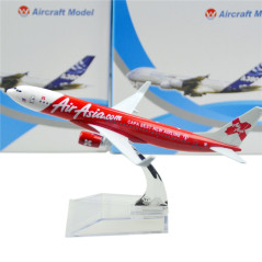 16cm Boeing 737 Air Asia.com Airlines Aircraft Plane Diecast Model 1/400 Toy 