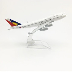 16cm Airplane Model Plane Air Philippines Airlines Boeing 747 B747 400 Aircraft