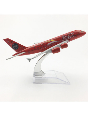Coca Cola  A380 Rare Large Plane ✈️ Model Airbus  Airplane Apx 45Cm Solid Resin 