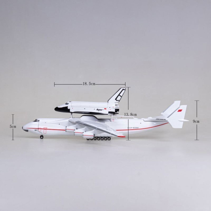 XL Antonov An-225 Mriya and Buran Space Shuttle - Aircraft Model