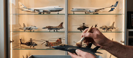 Cleaning a Premium F-35 Diecast Model