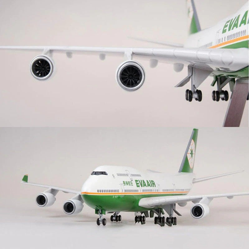 XL EVA Air Boeing 747 Model Plane - 1/150 Scale Resin & ABS