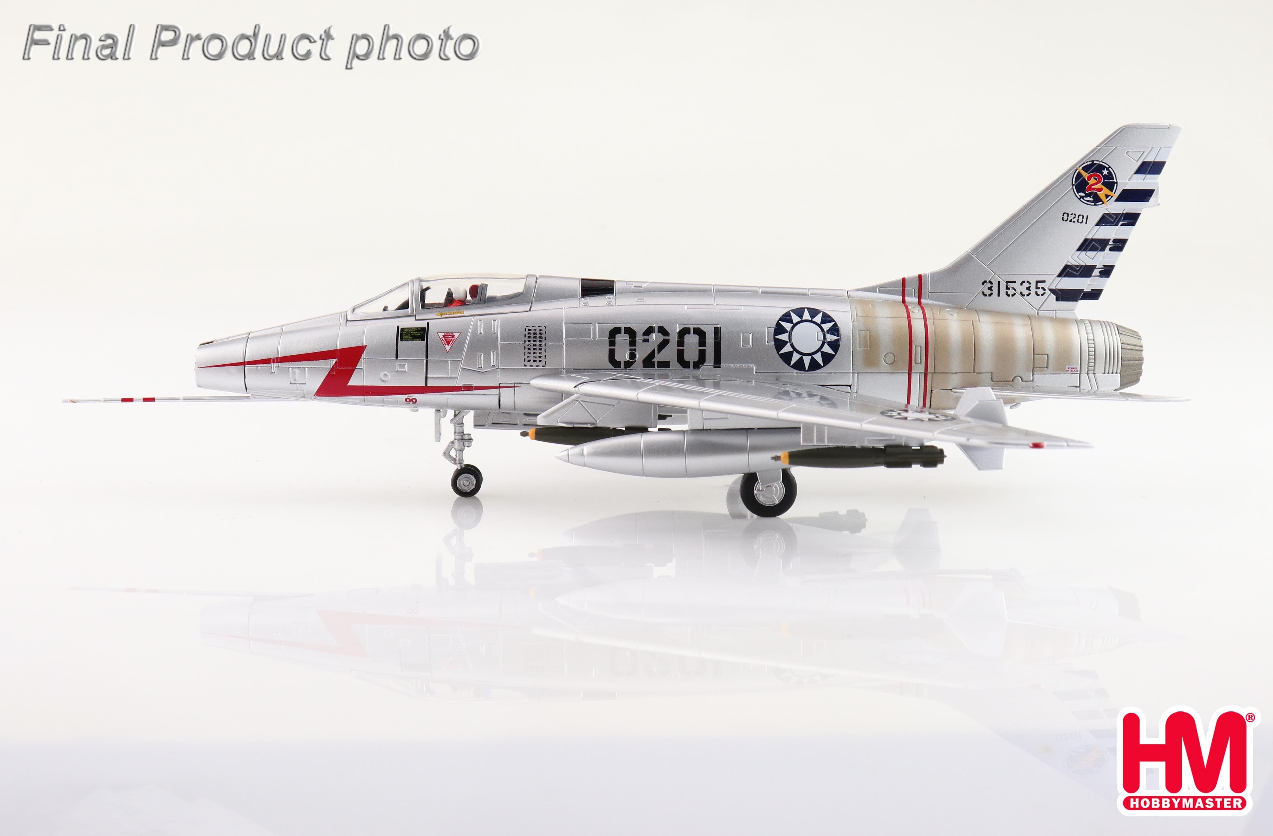North American F-100 Super Sabre Premium Diecast Model Aircraft