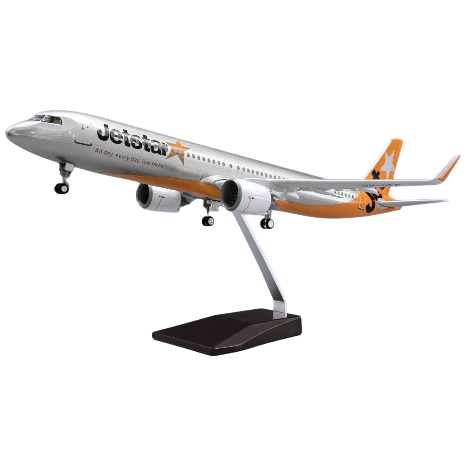 1/100 airbus A321 NEO 44 cm jetstar 模型 XL Jetstar Airbus A321 NEO - Premium Resin Model Aircraft – AirModels