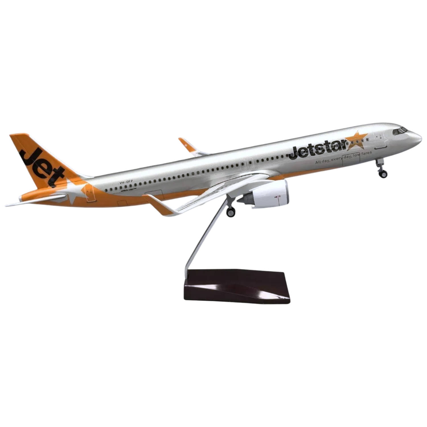 1/100 airbus A321 NEO 44 cm jetstar 模型 XL Jetstar Airbus A321 NEO - Premium Resin Model Aircraft – AirModels