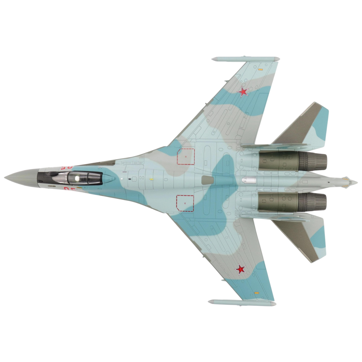 Sukhoi SU-35S Flanker E Red